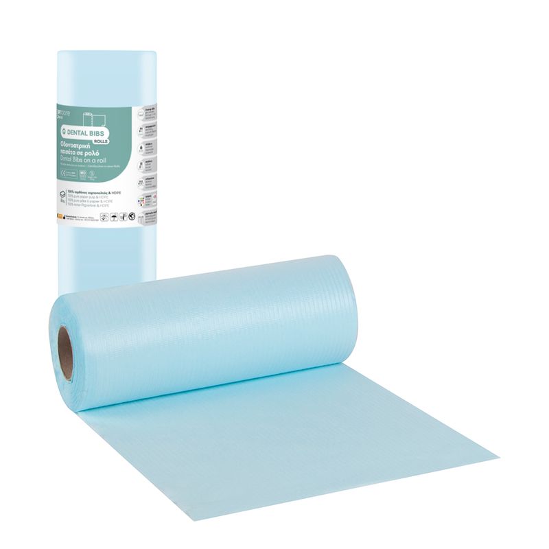 Οδοντιατρική πετσέτα Soft Care σε ρολό - Γαλάζιο
