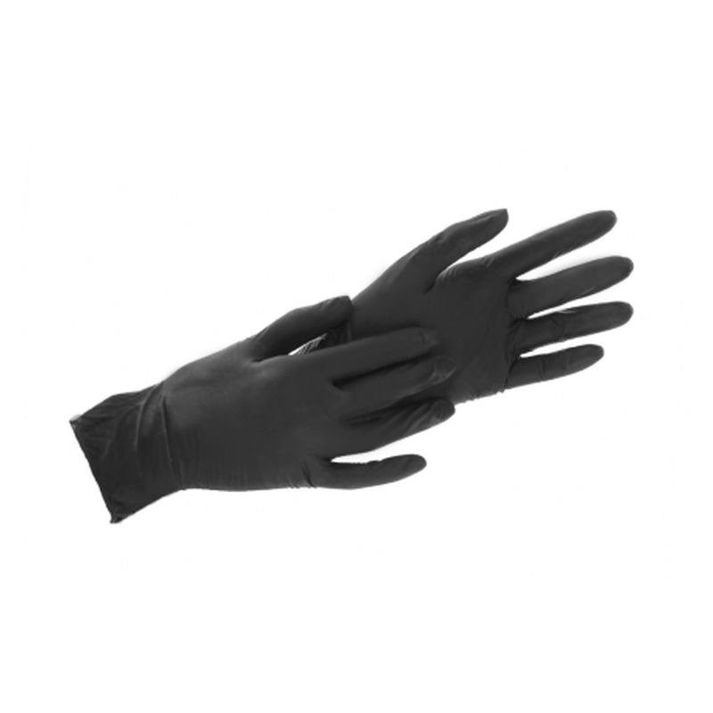 Γάντια Λάτεξ F. Bosch Μαύρα Χωρίς Πούδρα