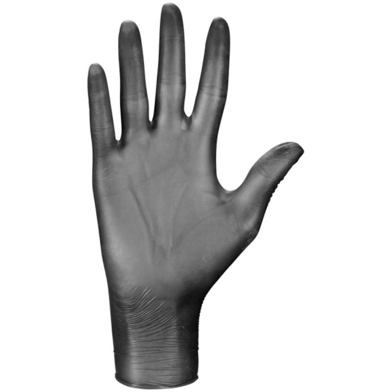 Γάντια Βινυλίου Soft Care VELVET χωρίς πούδρα-Μαύρο