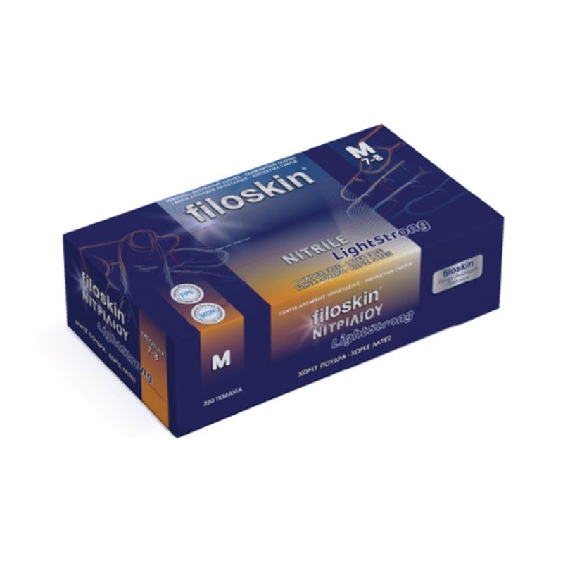 Γάντια Νιτριλίου Filoskin Light Strong - Χωρίς Πούδρα